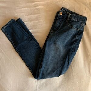 American Eagle Outfitters Women's Dark Blue Skinny Jeans
